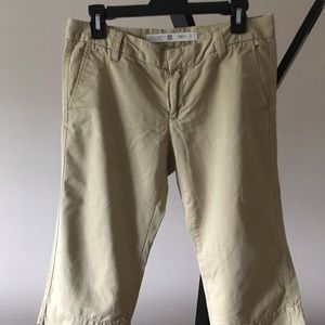Gap Cropped Khaki Pants 4